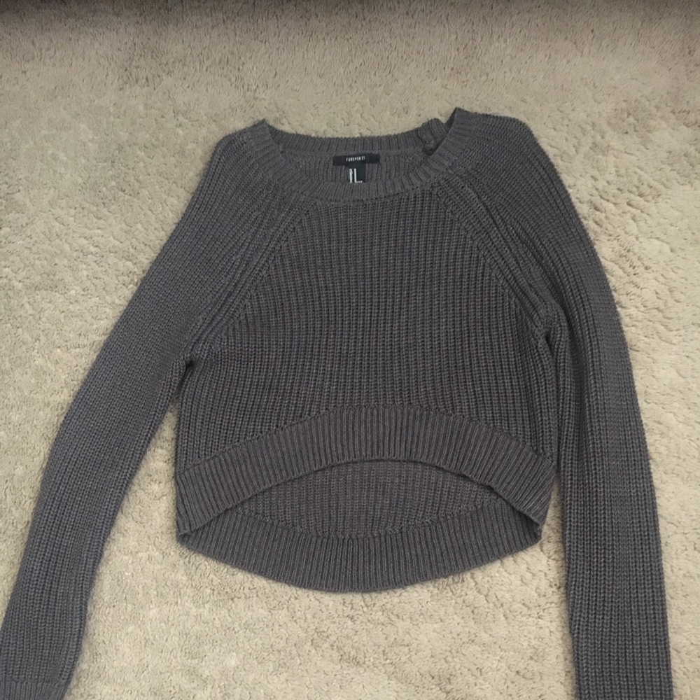 Gray sweater